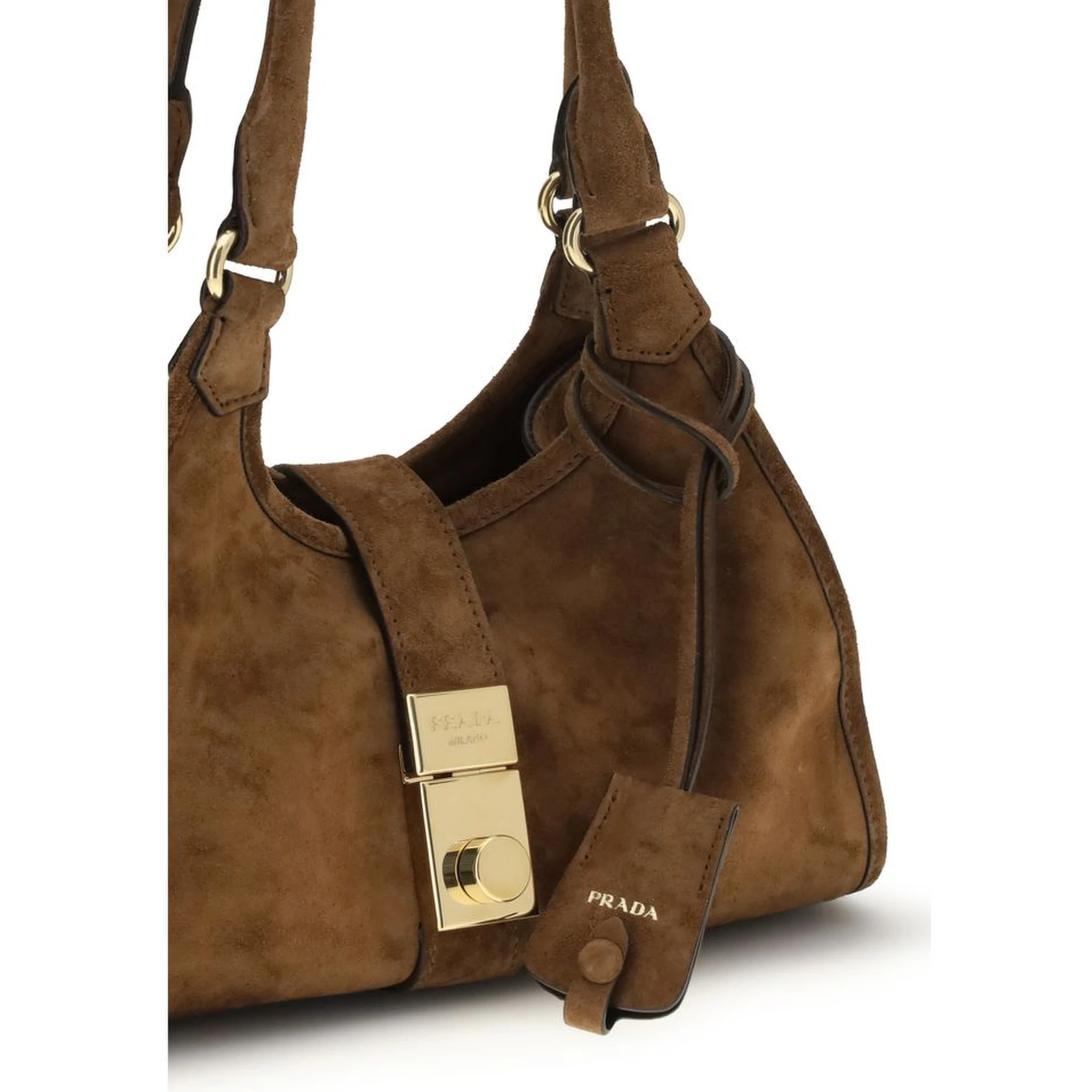 حقيبة كتف بوس توروس من جلد العجل البني