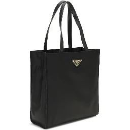 Black Recycled Polyamide Shoulder Bag