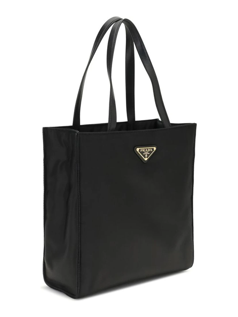 Black Recycled Polyamide Shoulder Bag