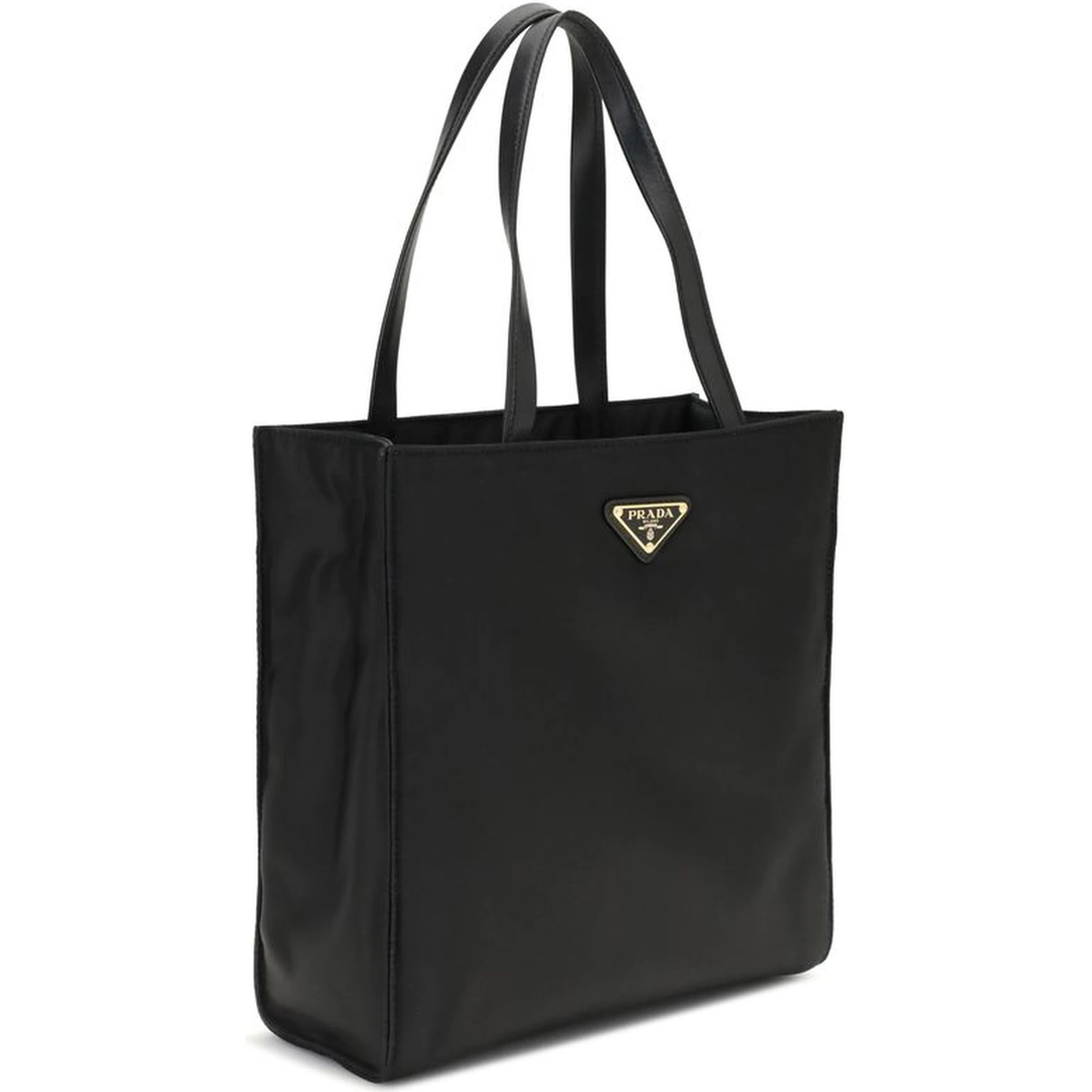 Black Recycled Polyamide Shoulder Bag