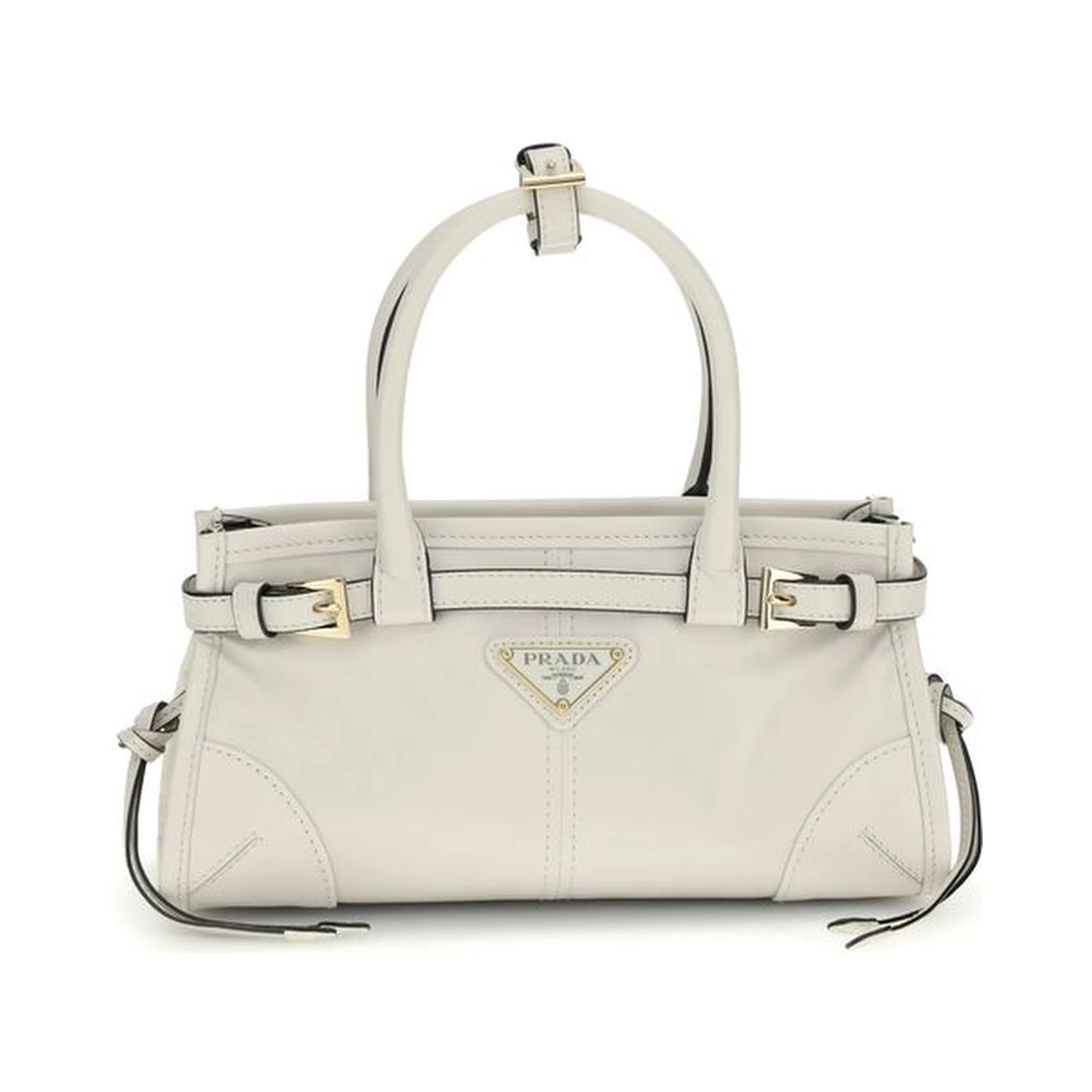 White Calf Leather Bos Taurus Handbag