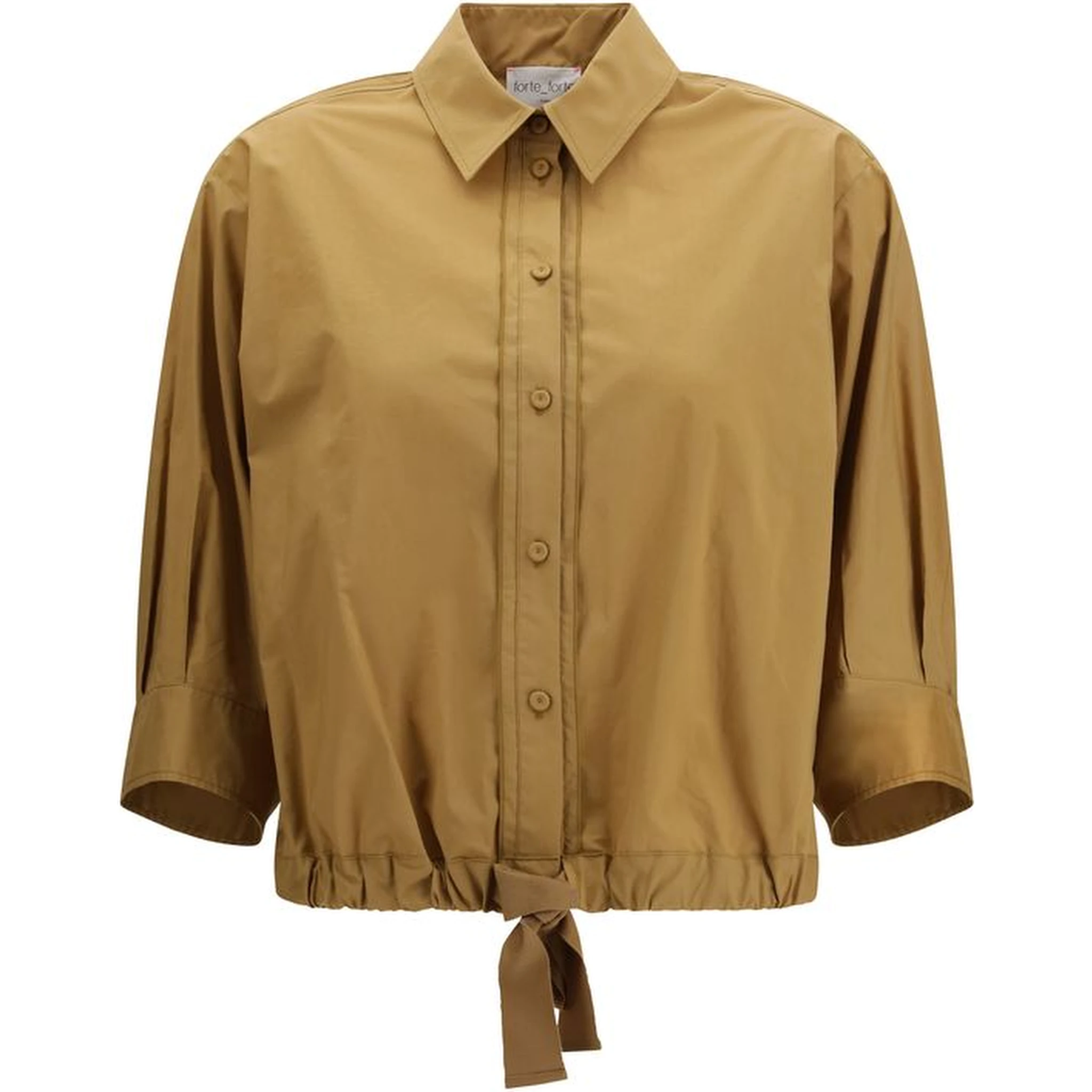 Bicolor Cotton Shortsleeve Shirt
