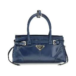 Blue Calf Leather Bos Taurus Handbag