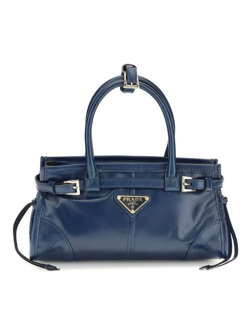 Blue Calf Leather Bos Taurus Handbag