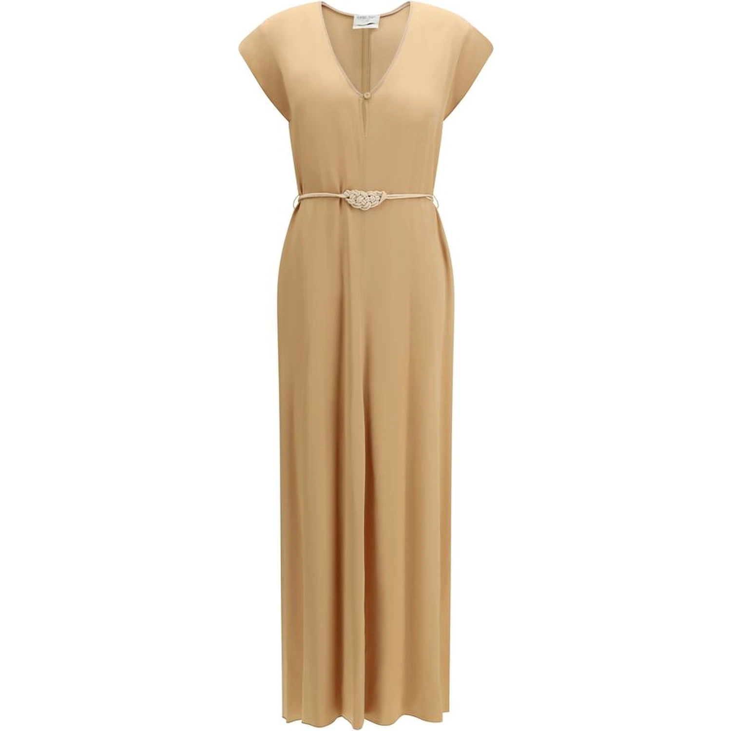 Orange Viscose Casual Dress