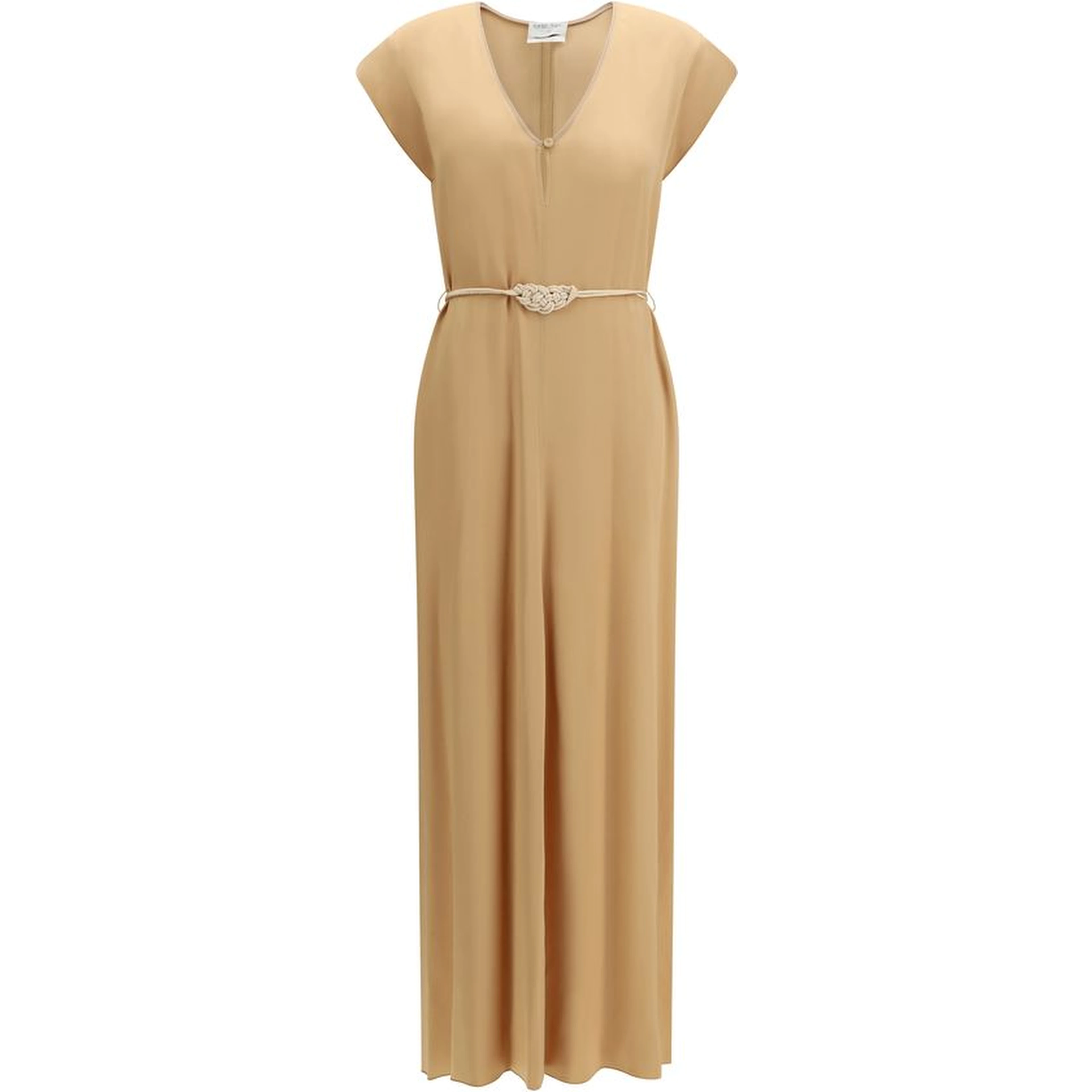 Orange Viscose Casual Dress
