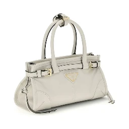 White Calf Leather Bos Taurus Handbag