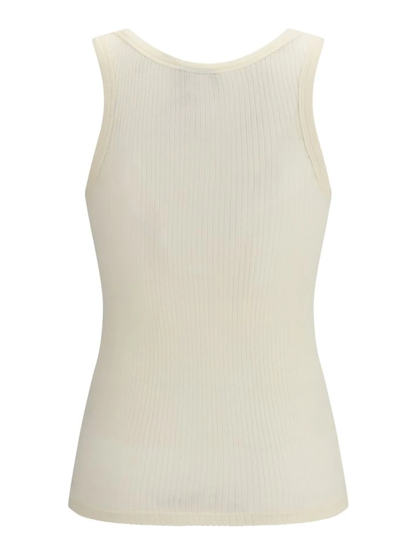 Beige Fleece Wool Top