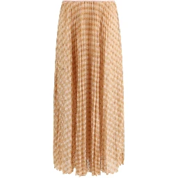 Multicolor Viscose Midi Skirt