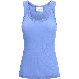Blue Fleece Wool Top