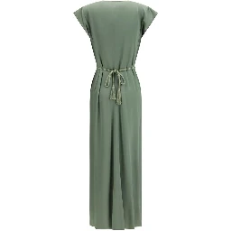 Bicolor Viscose Casual Dress