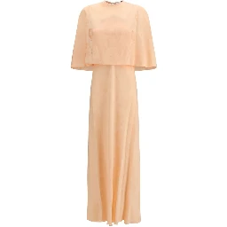 Orange Viscose Casual Dress