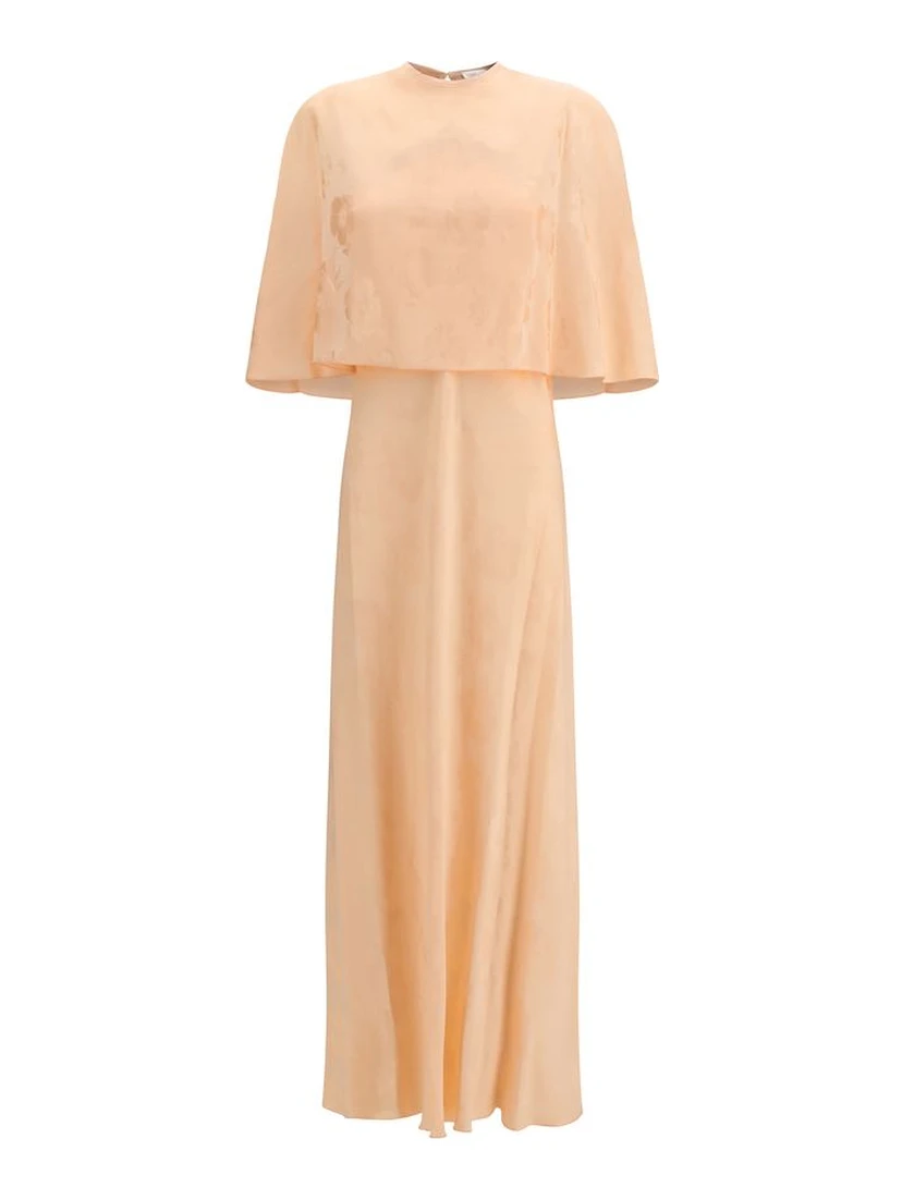 Orange Viscose Casual Dress