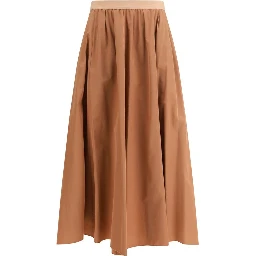 Multicolor Polyester Midi Skirt