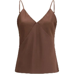 Brown Acetate Top