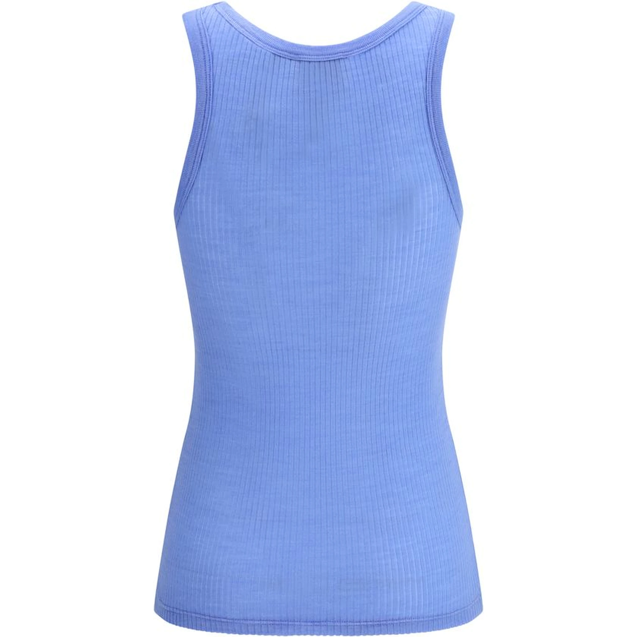 Blue Fleece Wool Top