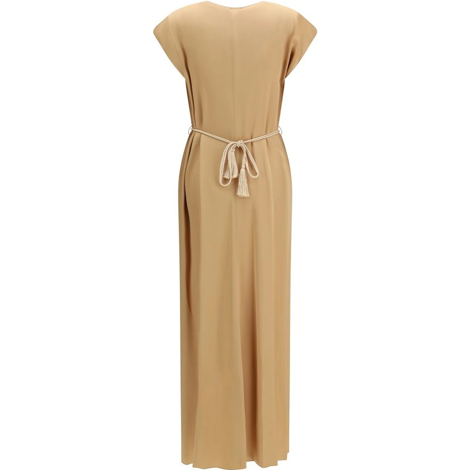 Orange Viscose Casual Dress