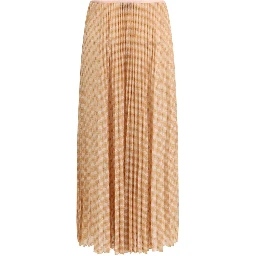 Multicolor Viscose Midi Skirt