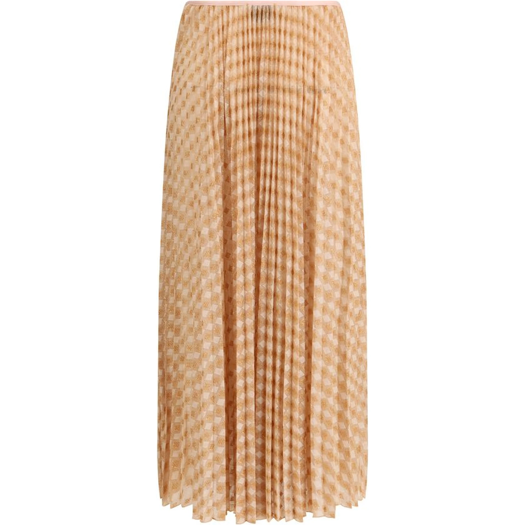 Multicolor Viscose Midi Skirt