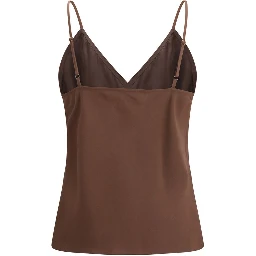 Brown Acetate Top