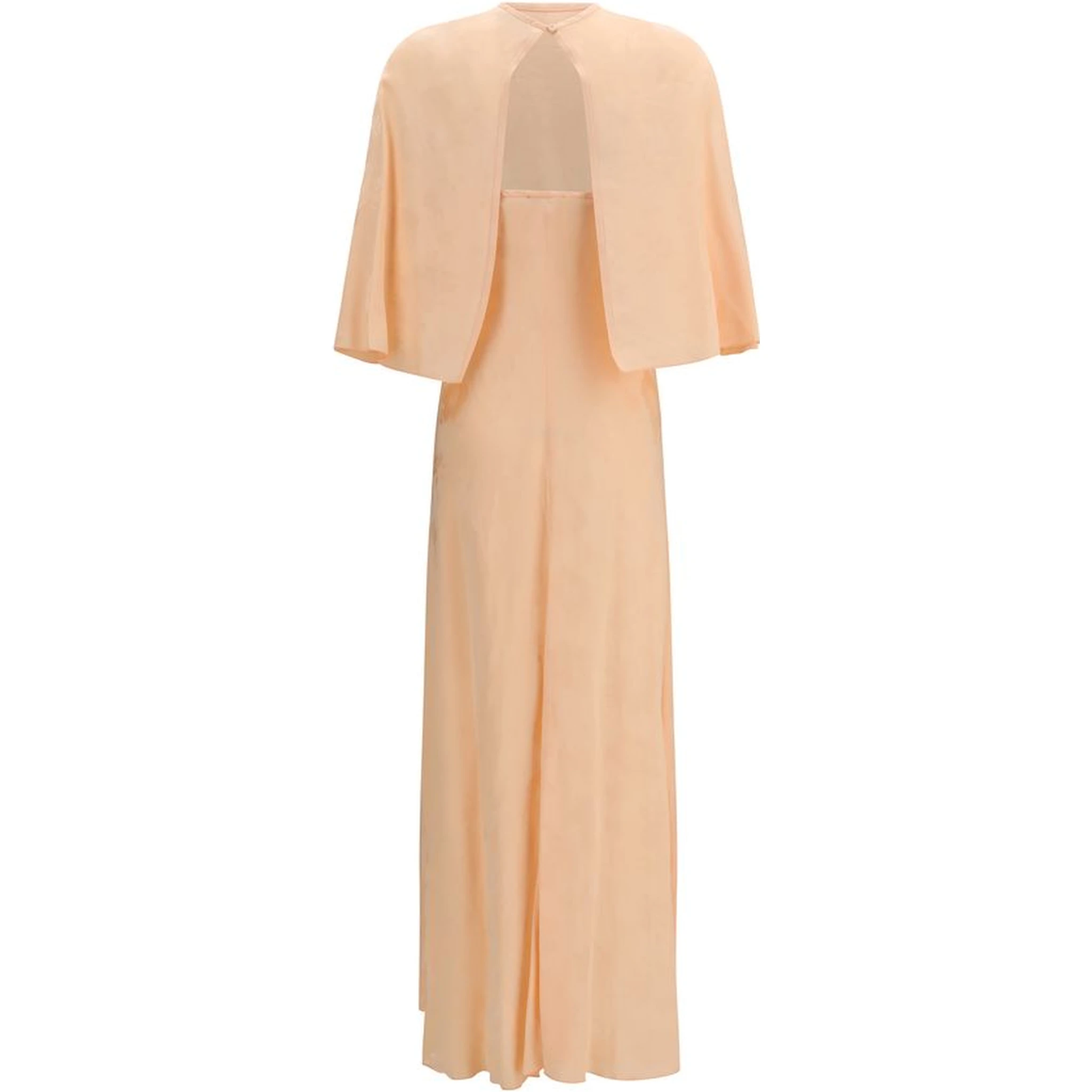 Orange Viscose Casual Dress