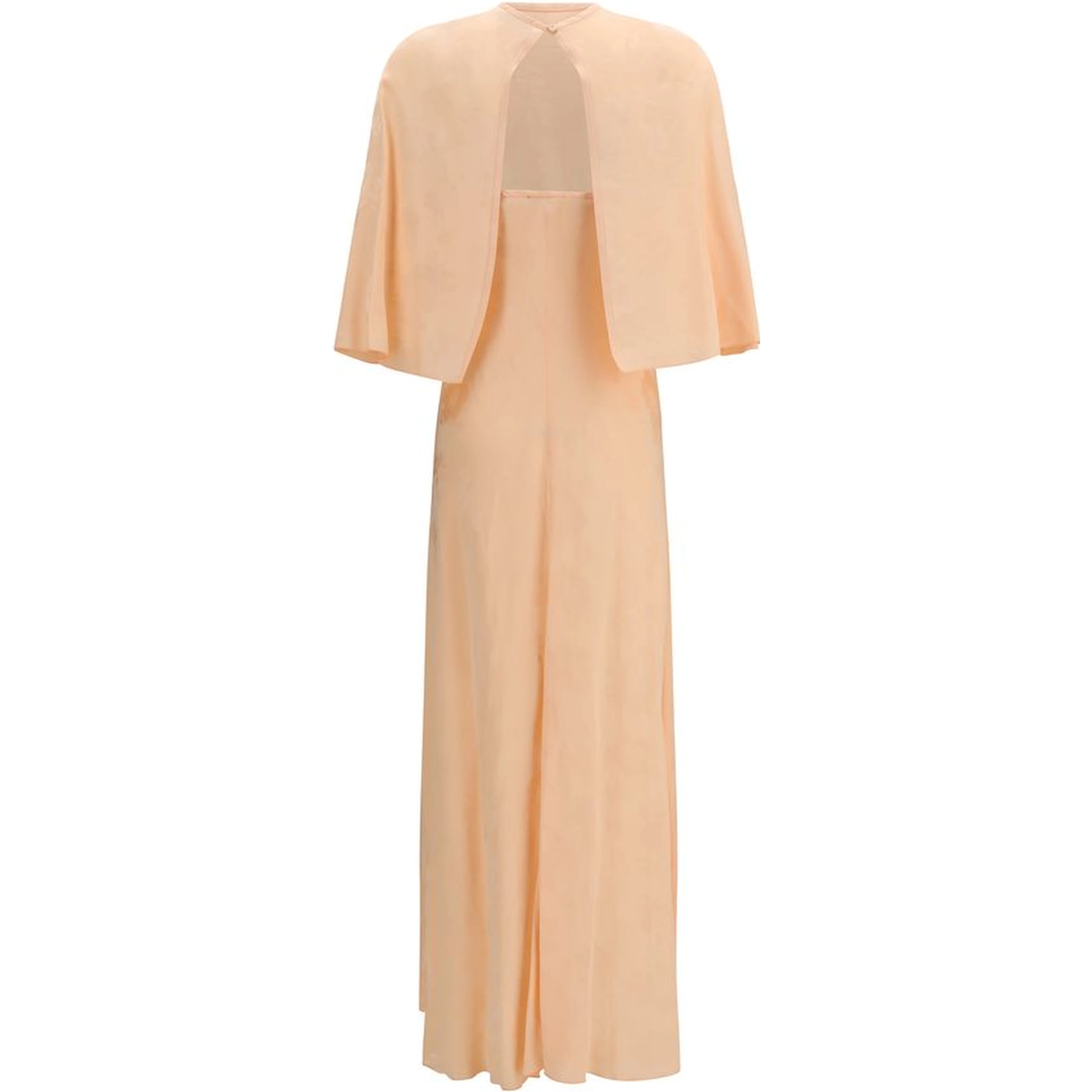 Orange Viscose Casual Dress