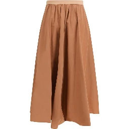 Multicolor Polyester Midi Skirt