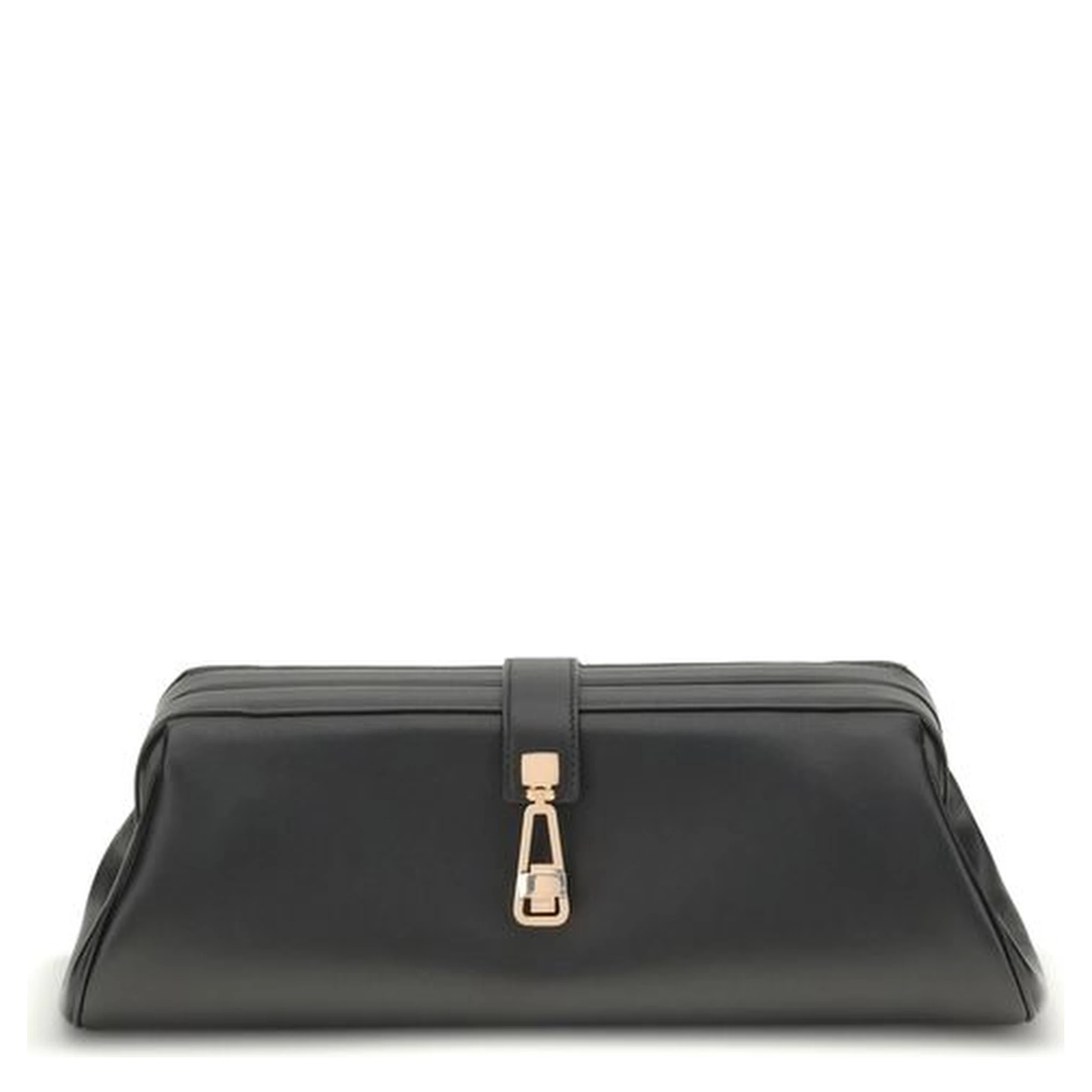 Black Calf Leather Bos Taurus Clutch Bag