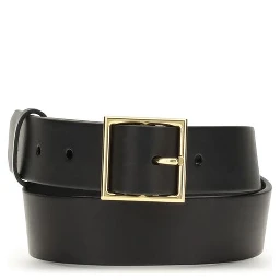 Black Leather Regular Belt