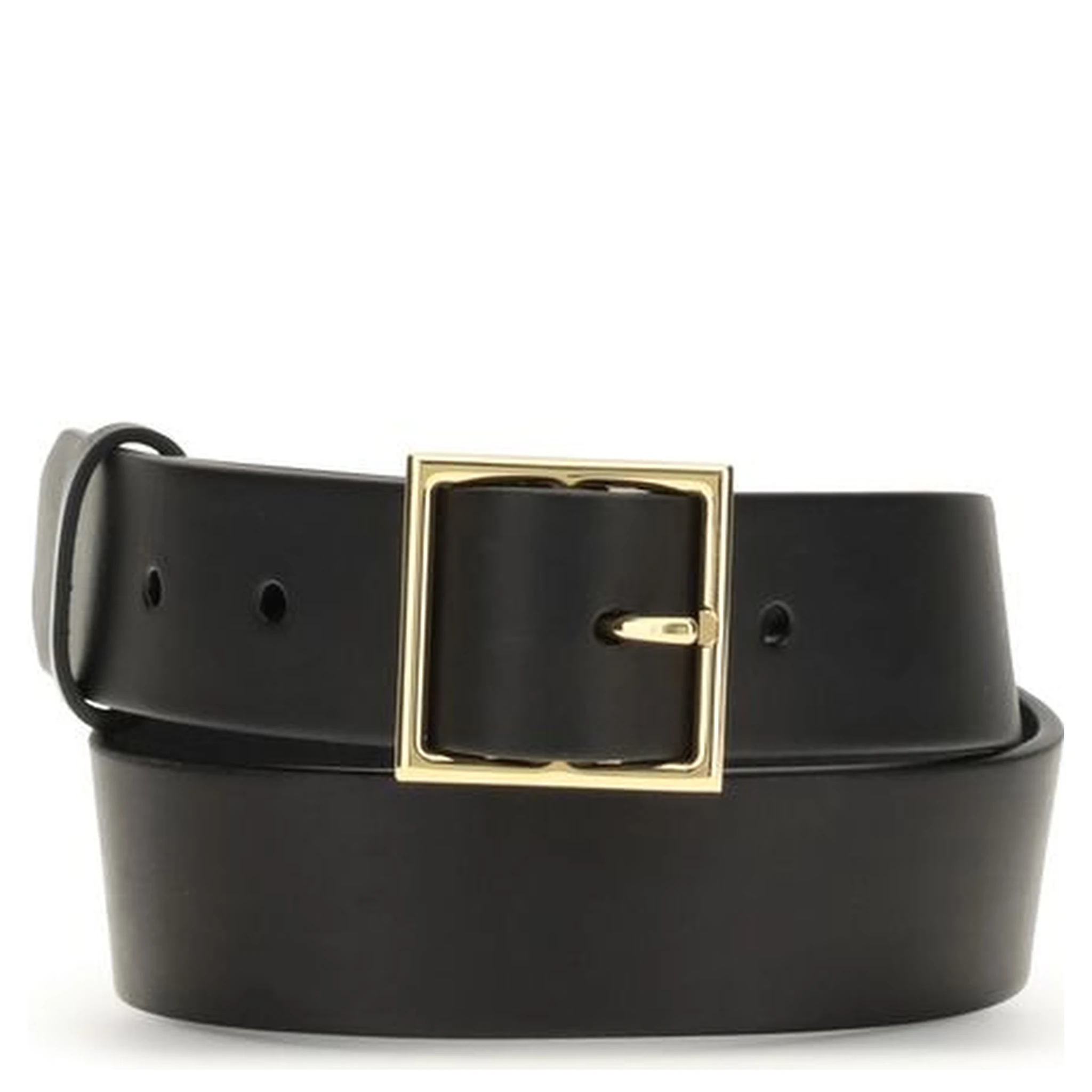 Black Leather Regular Belt