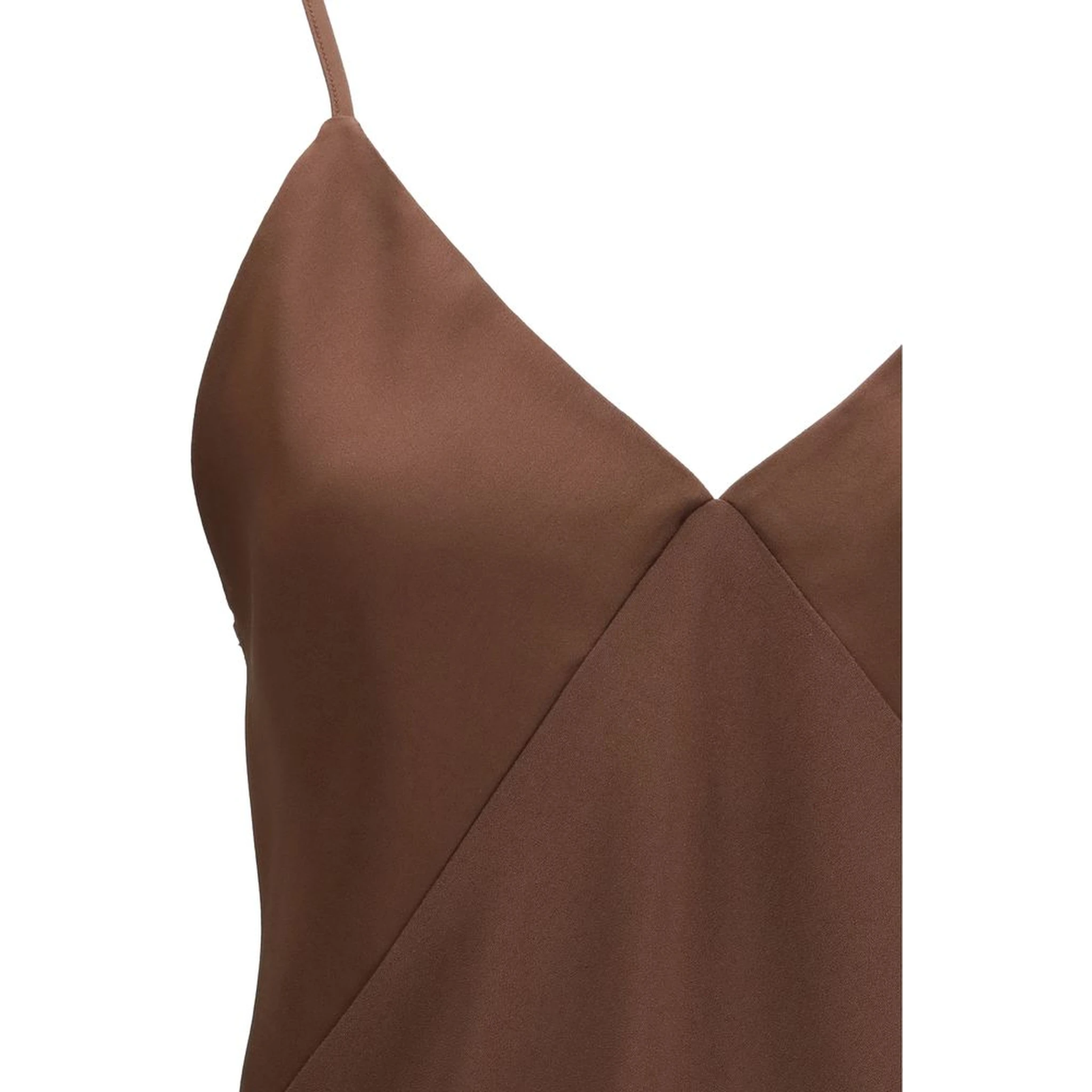 Brown Acetate Top