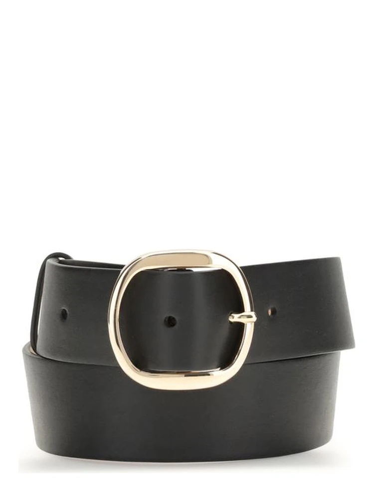 Black Leather Regular Belt
