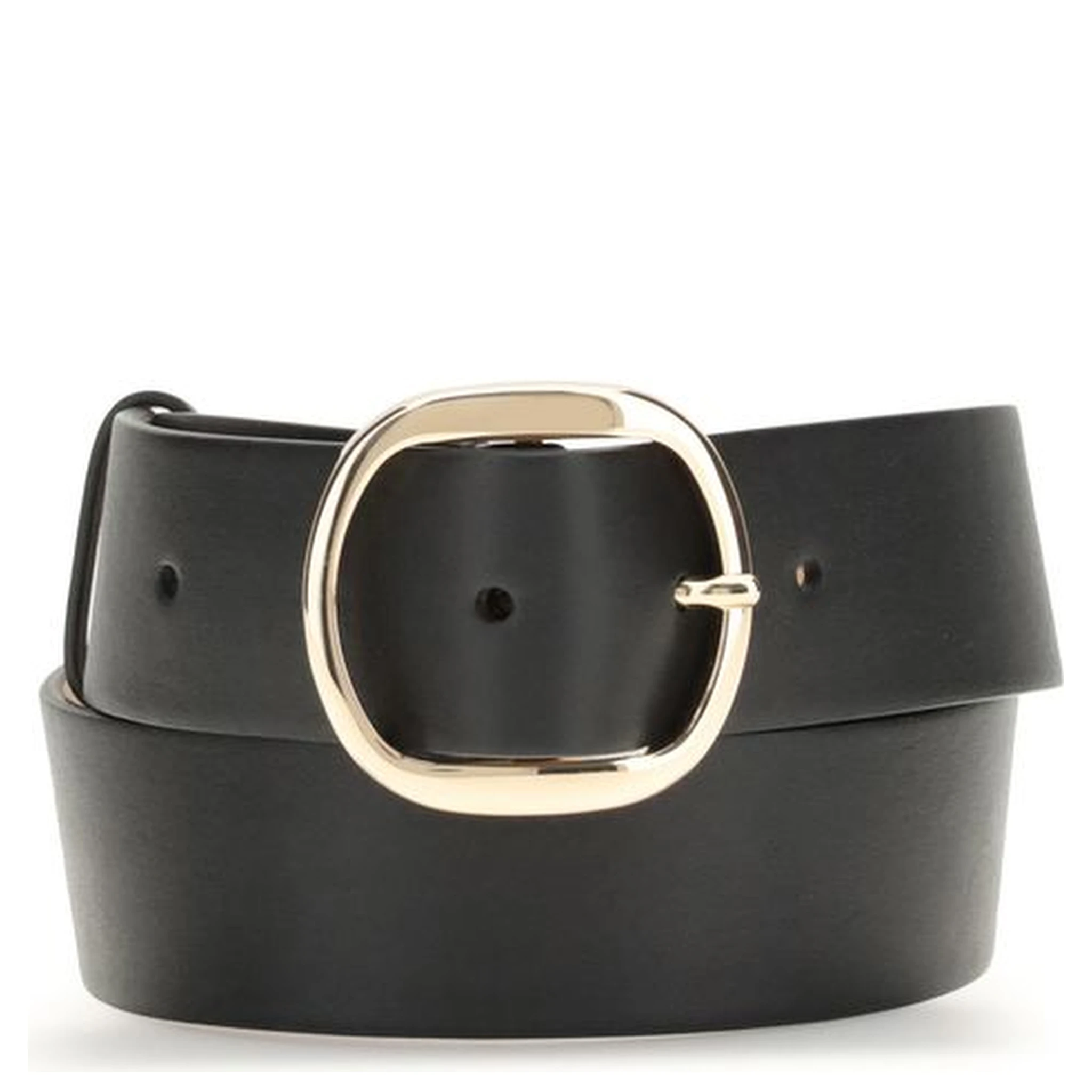 Black Leather Regular Belt