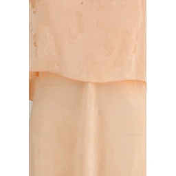 Orange Viscose Casual Dress