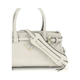 White Calf Leather Bos Taurus Handbag