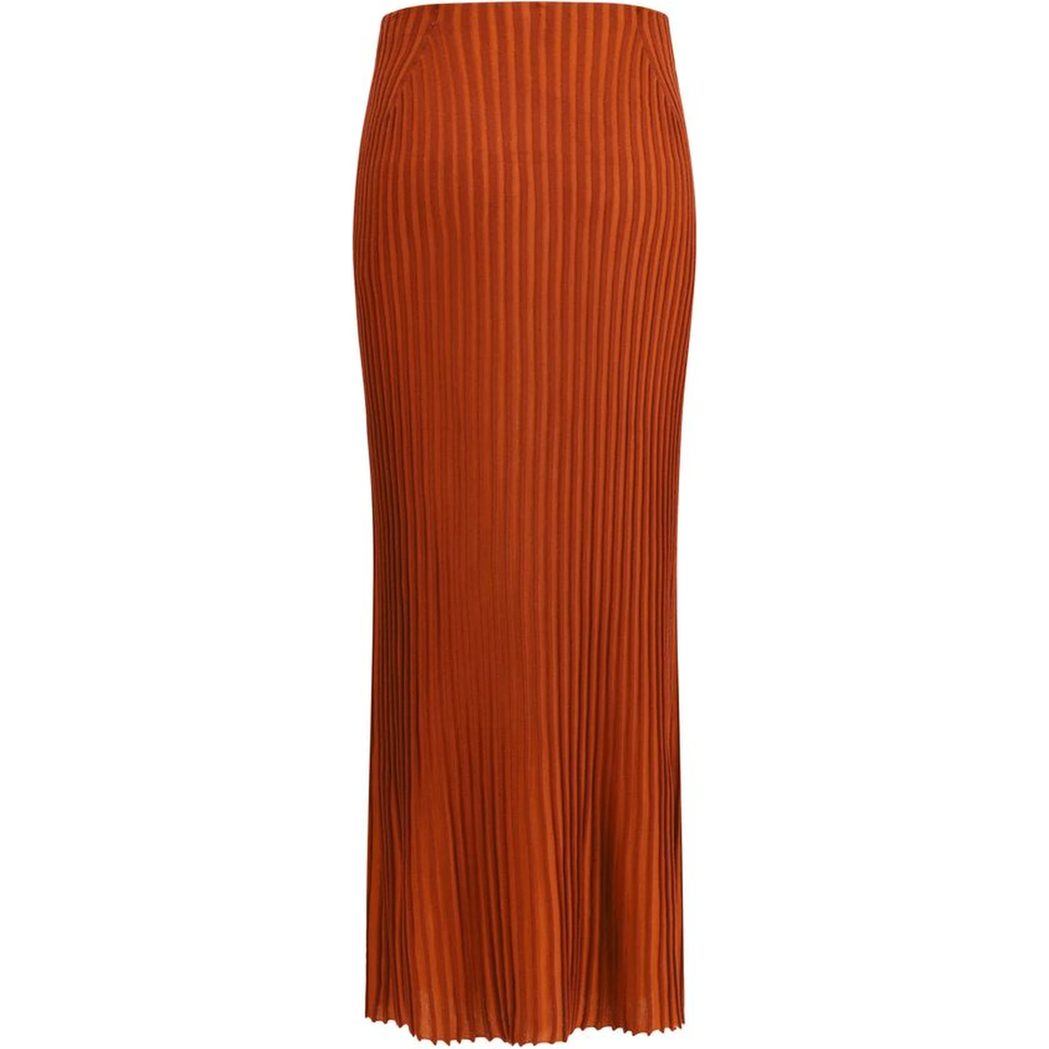 Multicolor Merino Wool Long Skirt