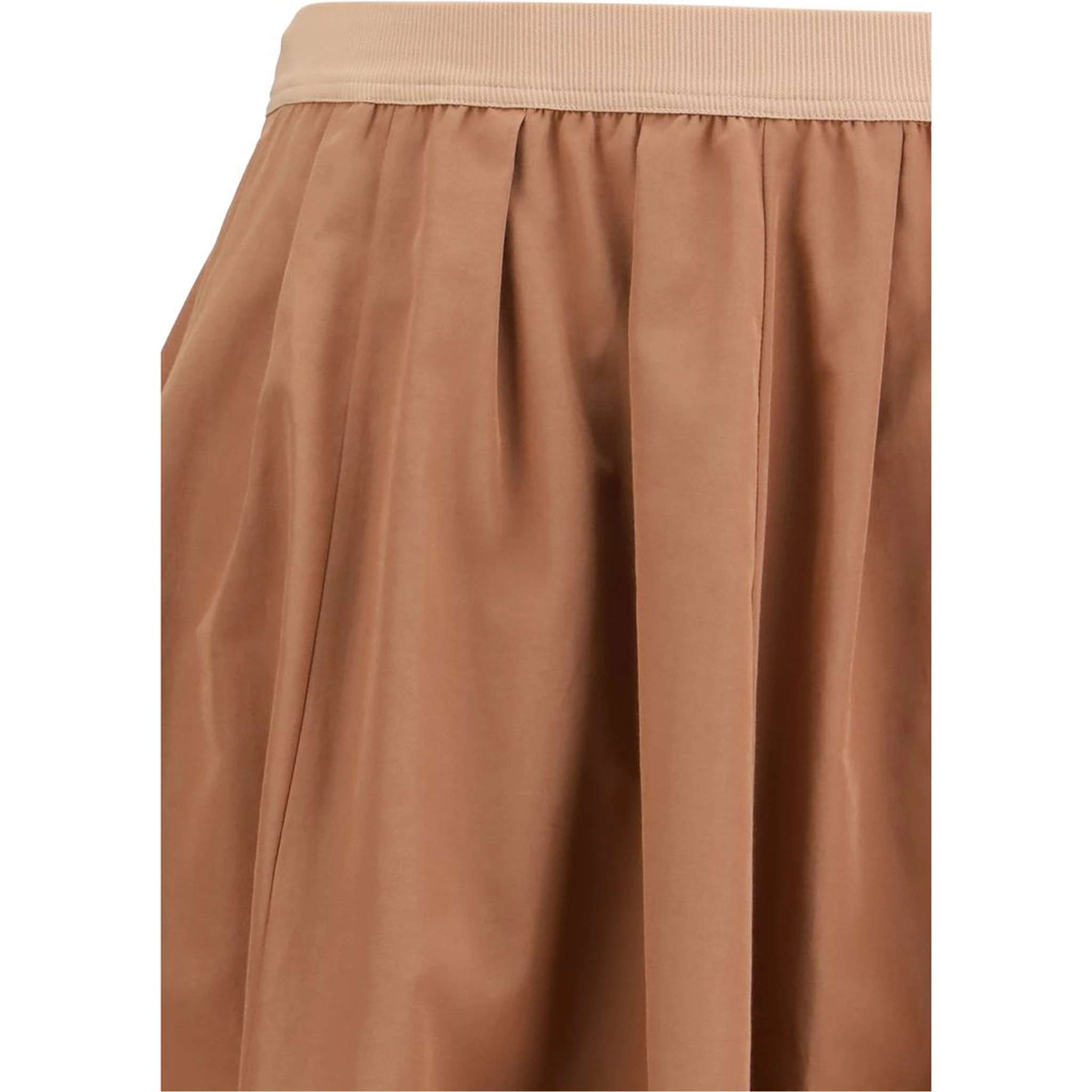 Multicolor Polyester Midi Skirt