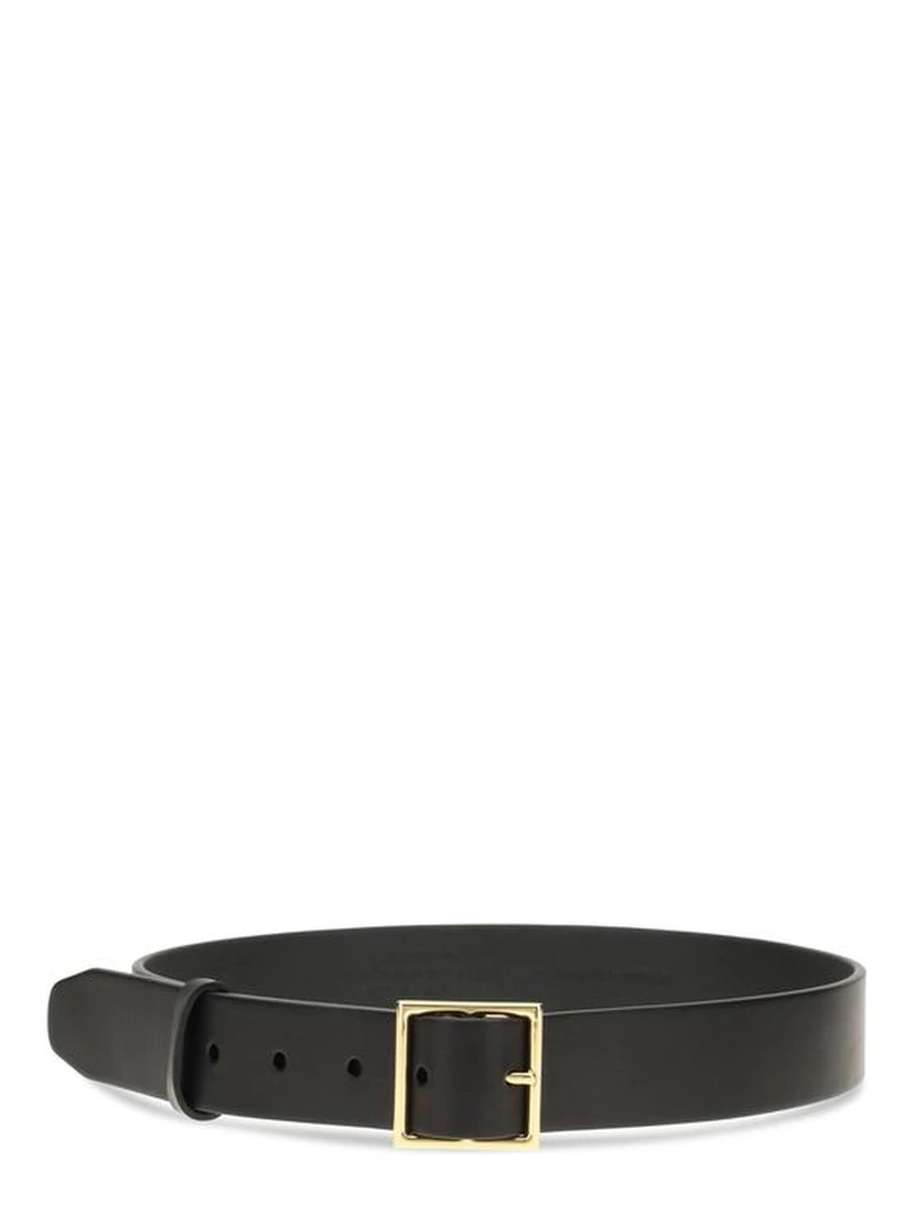 Black Leather Regular Belt