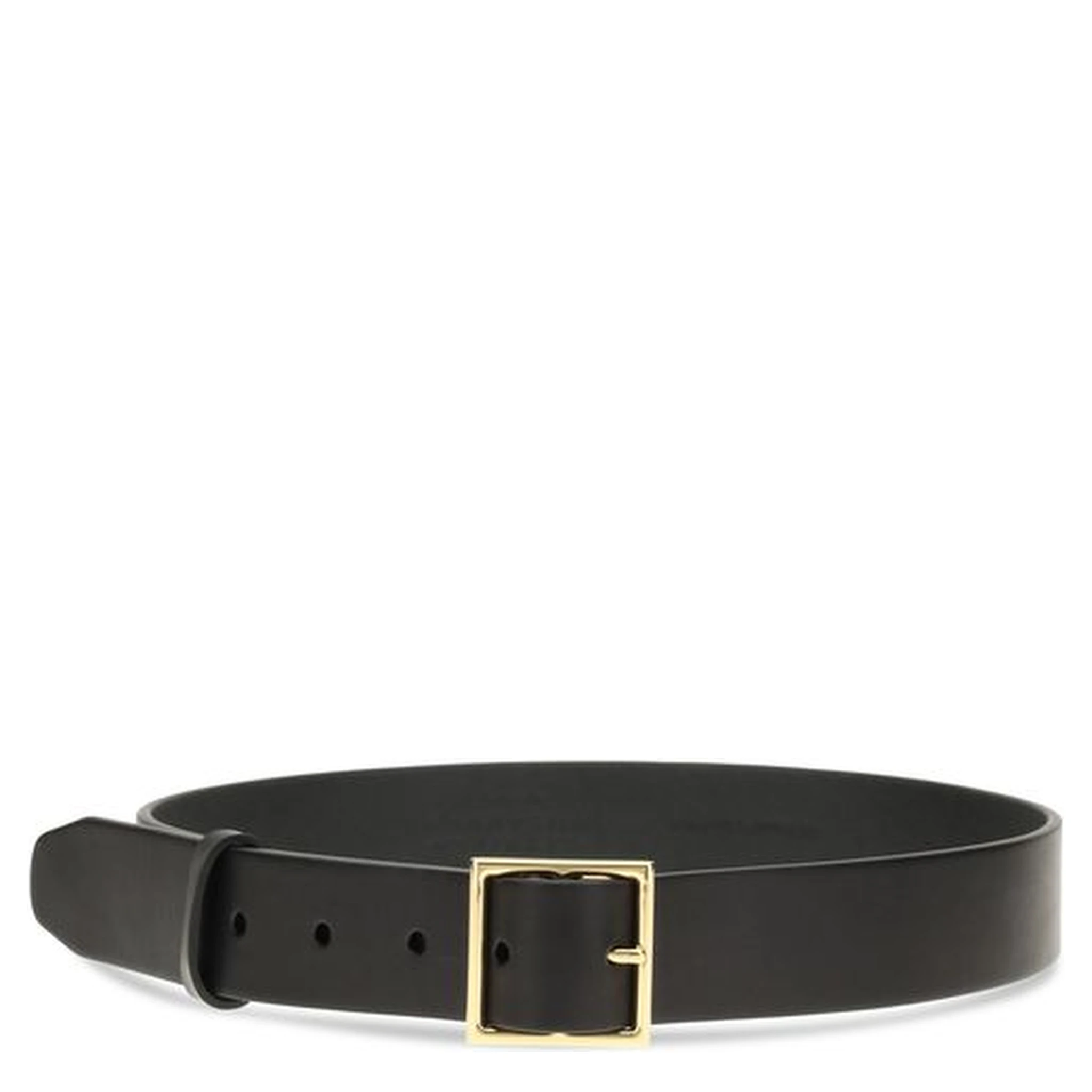 Black Leather Regular Belt