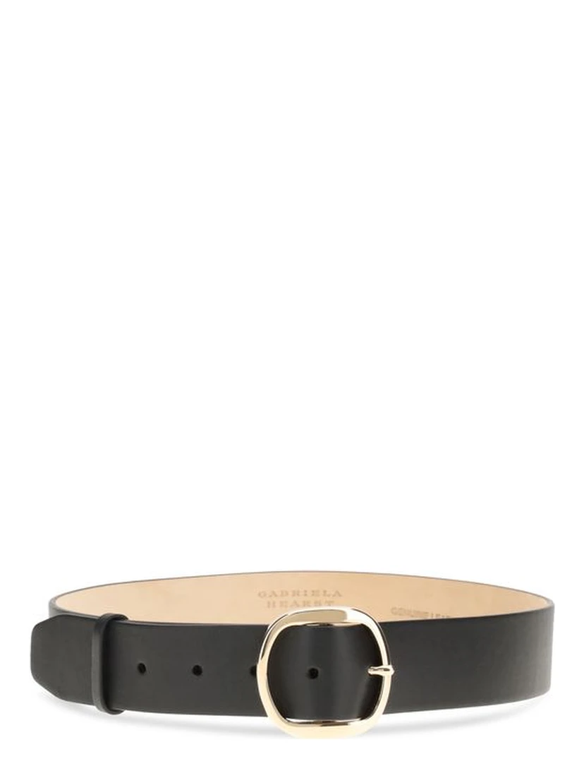 Black Leather Regular Belt