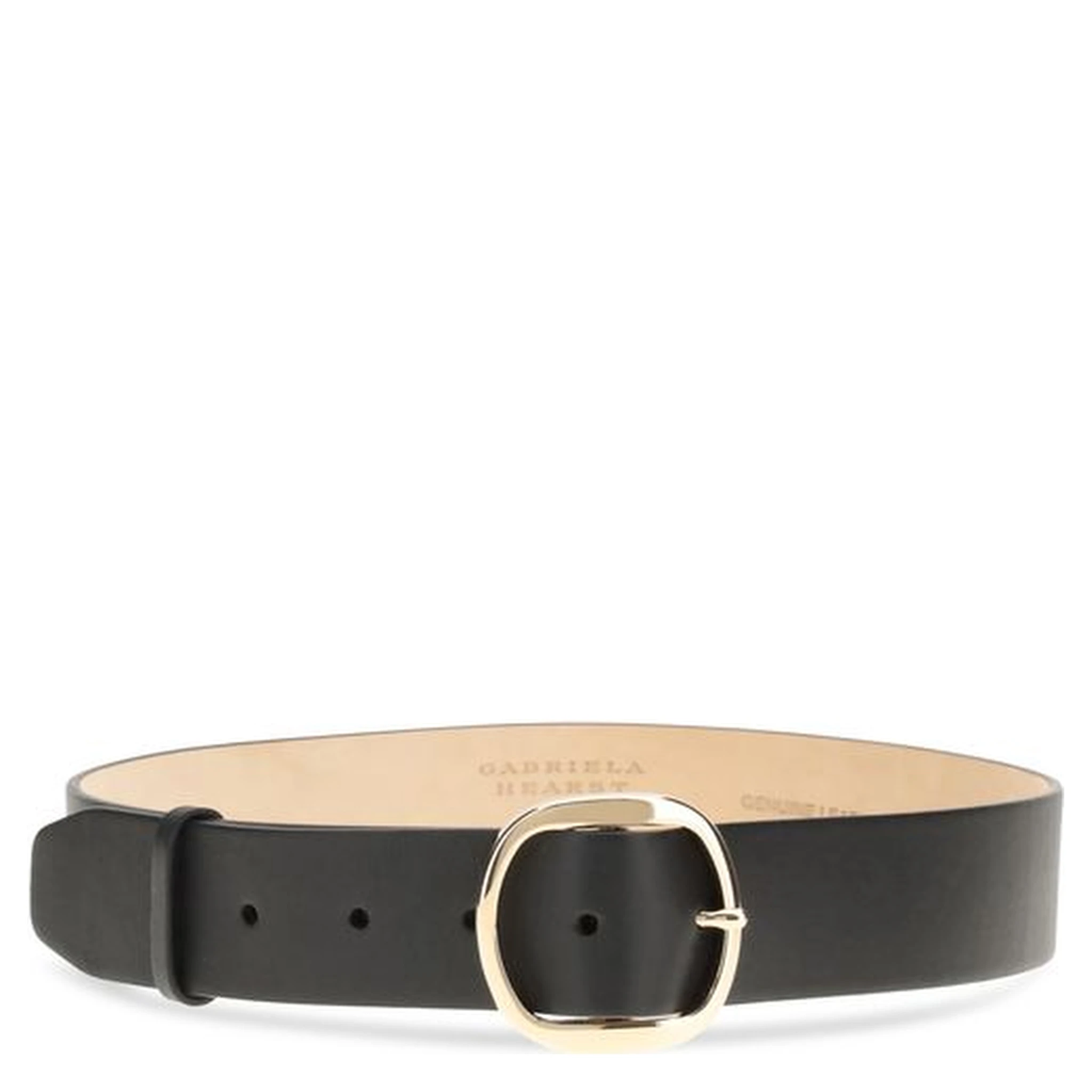 Black Leather Regular Belt
