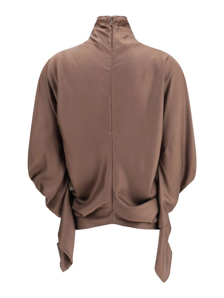 Brown Silk Blouse alternative