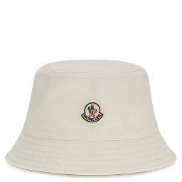 White Polyester Bucket Hat