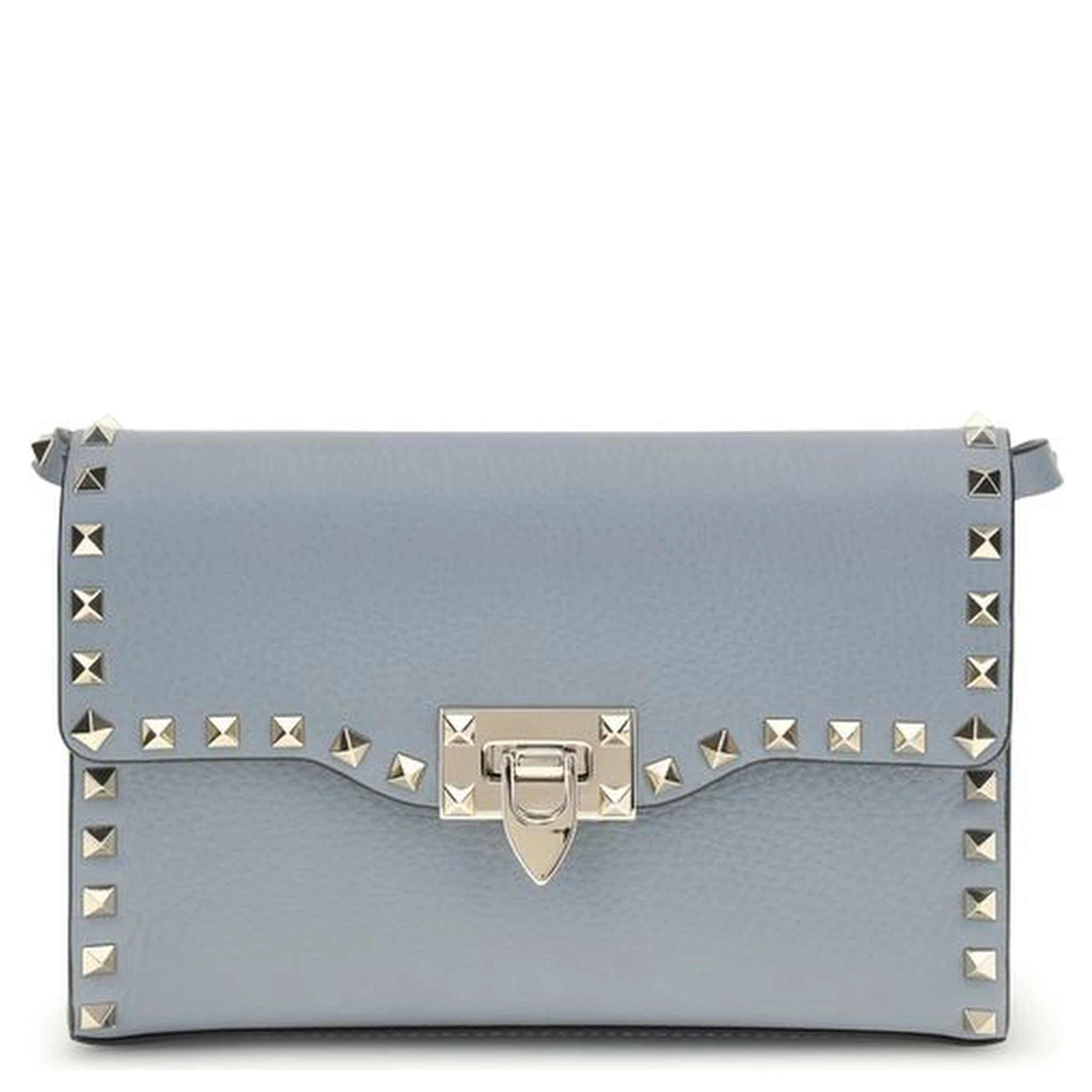 حقيبة كتف بوس توروس من جلد العجل الأزرق