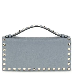 محفظة بوس توروس من جلد العجل الأزرق