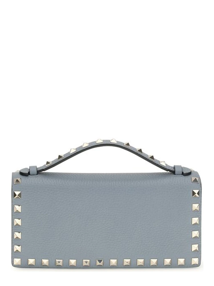 محفظة بوس توروس من جلد العجل الأزرق