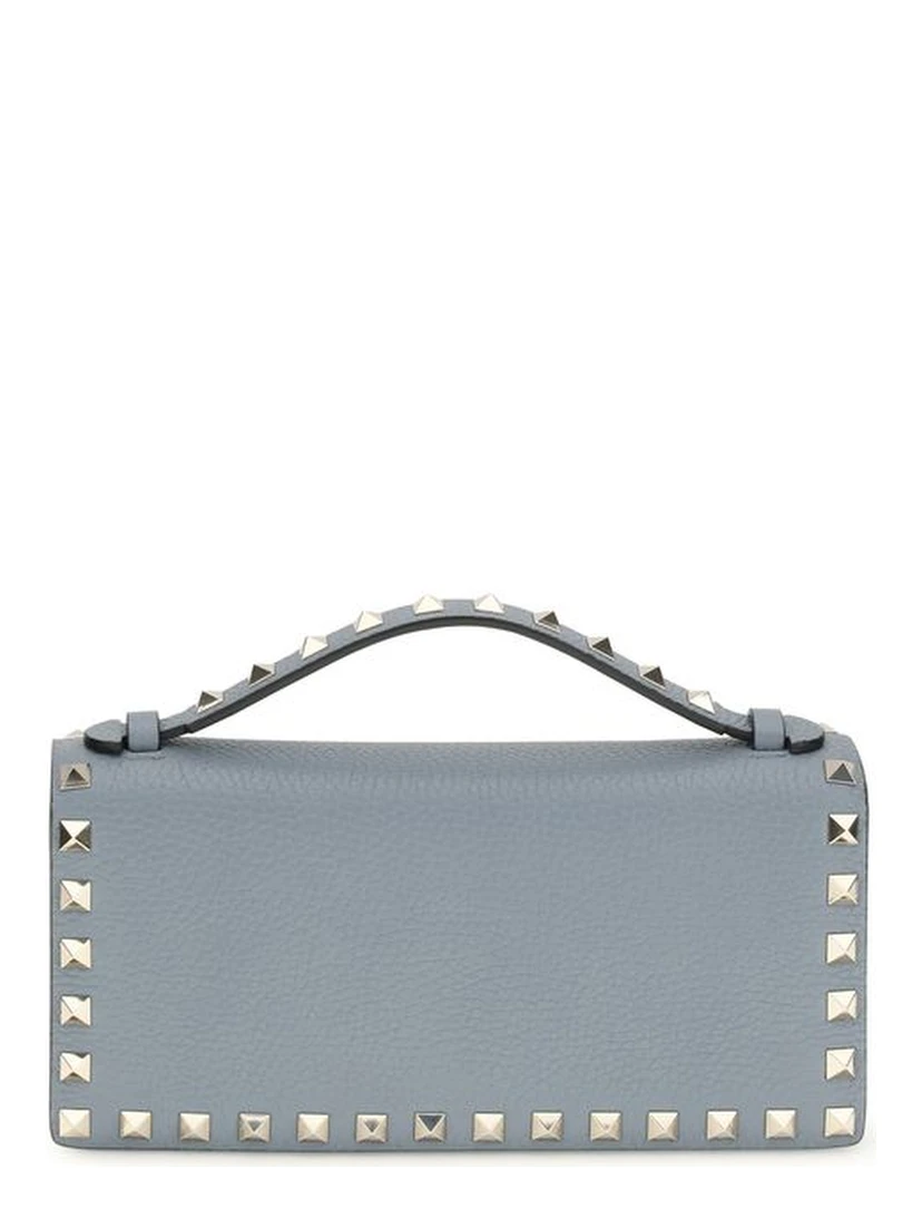 محفظة بوس توروس من جلد العجل الأزرق