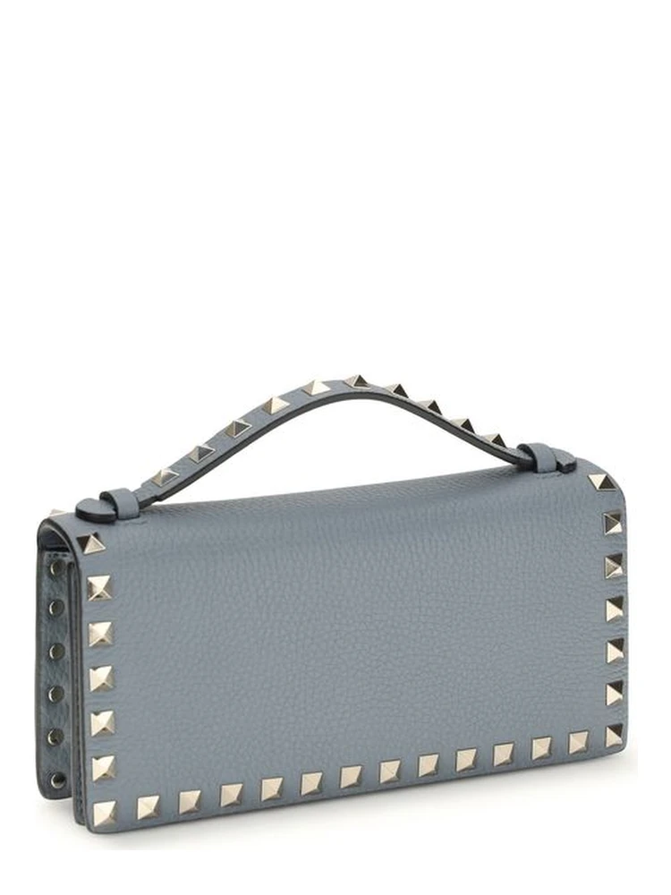 محفظة بوس توروس من جلد العجل الأزرق alternative