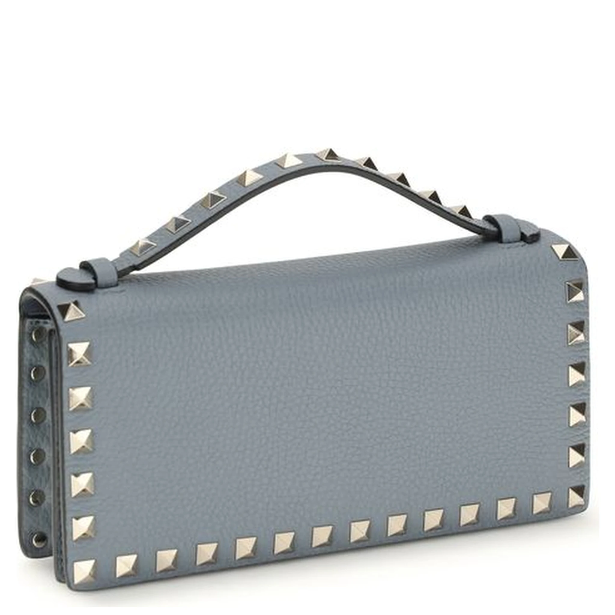 محفظة بوس توروس من جلد العجل الأزرق