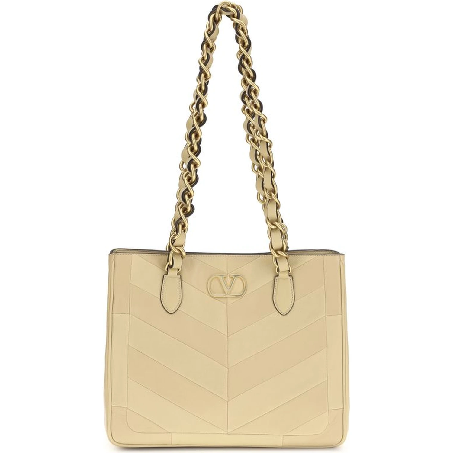 Gold Napa Leather / Calf Bos Taurus Shoulder Bag